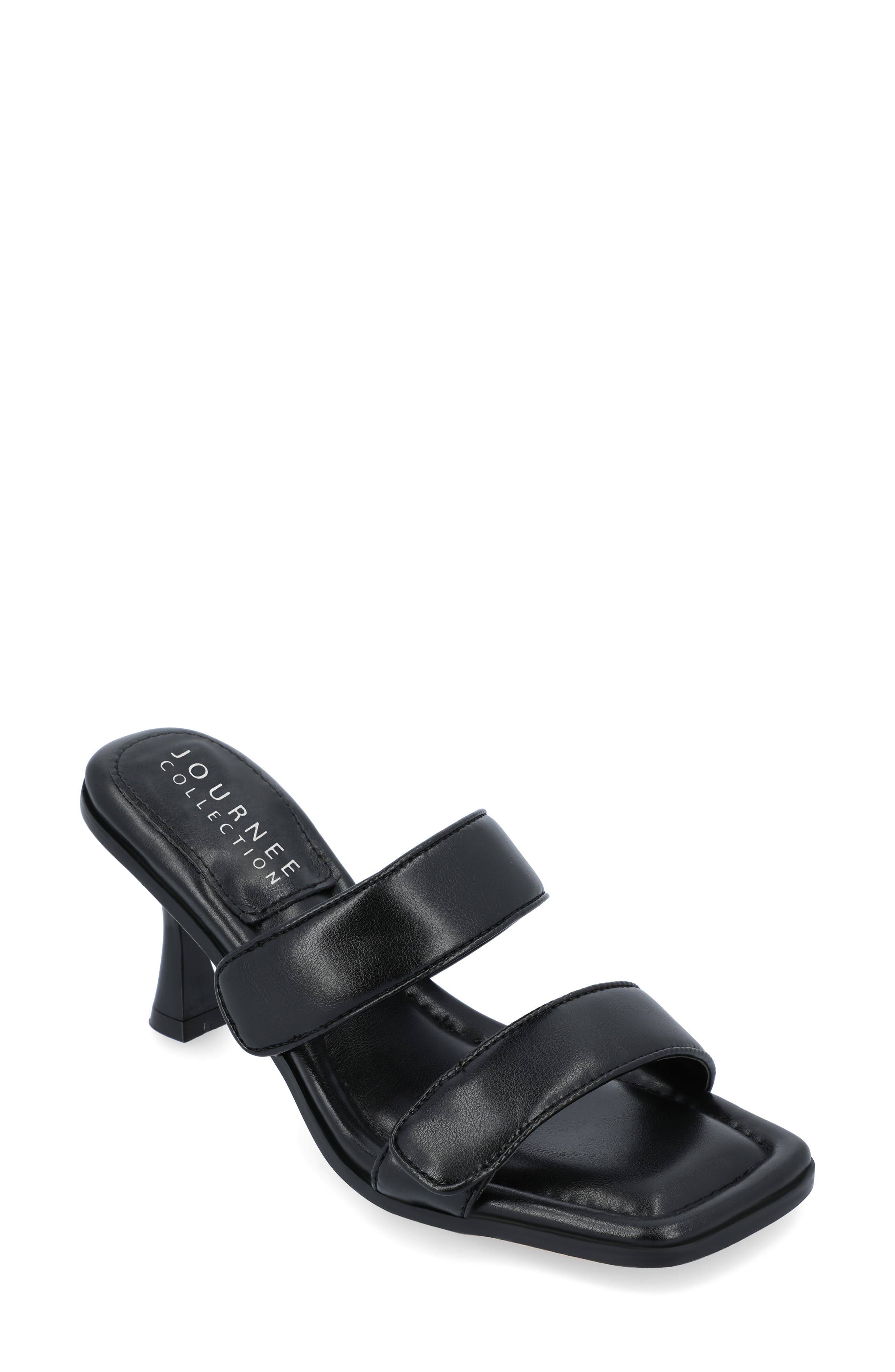 Journee Collection Essey Heeled Sandal, Main, color, Black