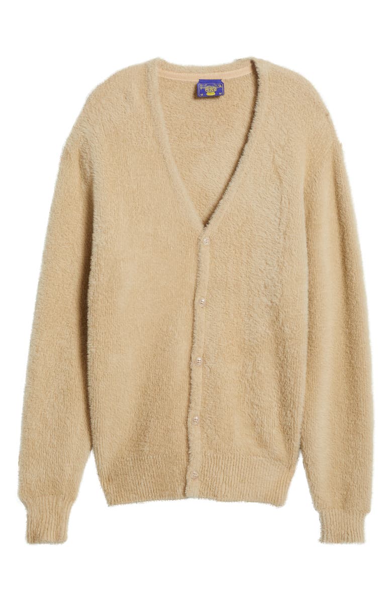 CONEY ISLAND PICNIC Flowers Eyelash Knit Cardigan, Main, color, 