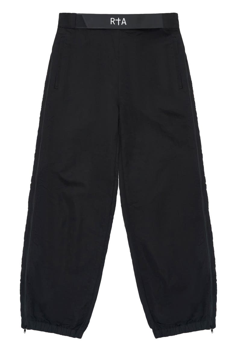 Nixon Placed Paisley Print Nylon Joggers, Alternate, color, BLACK PAISLEY