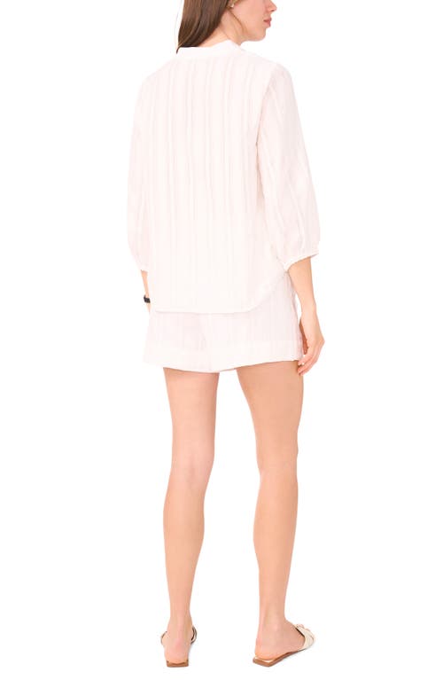 Halogenr Halogen(r) Cotton Button-up Top
