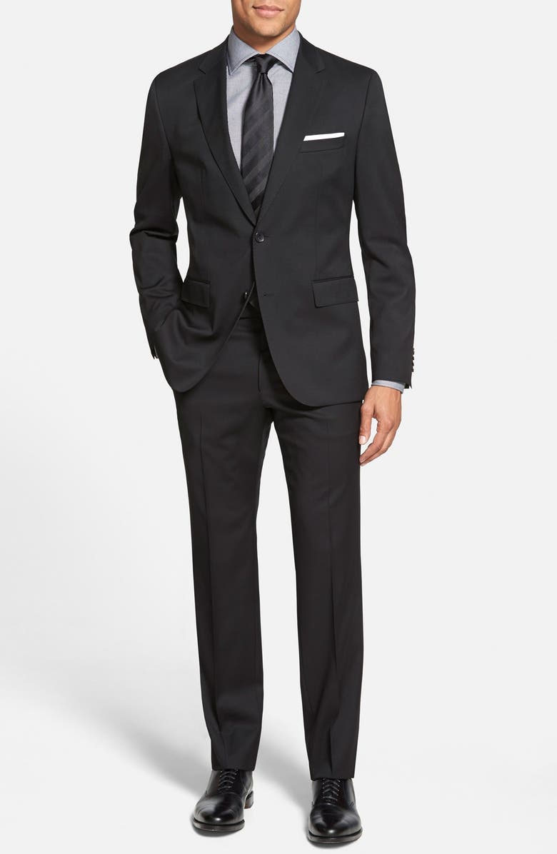 BOSS Johnstons/Lenon Classic Fit Wool Suit, Main, color, 