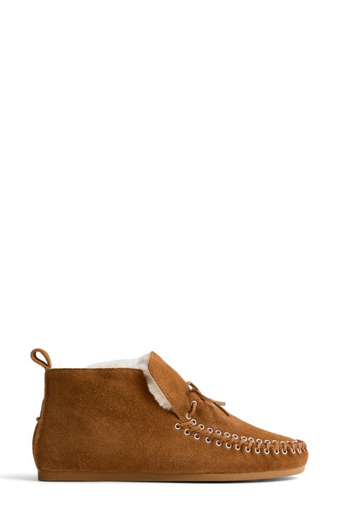 The Genuine Shearling Meadow Moccasin Ankle Boot (Women)