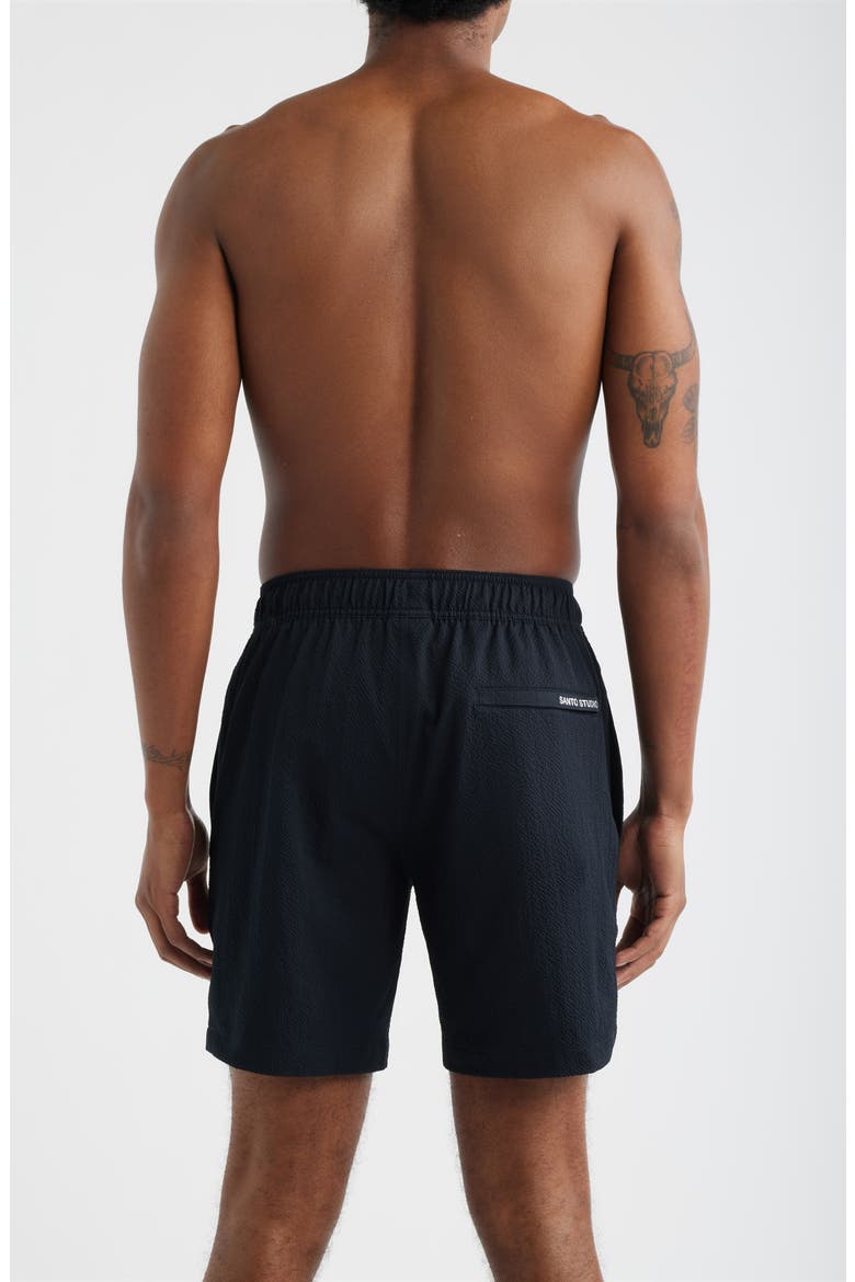 Lido Swim Trunks, Alternate, color, BLACK