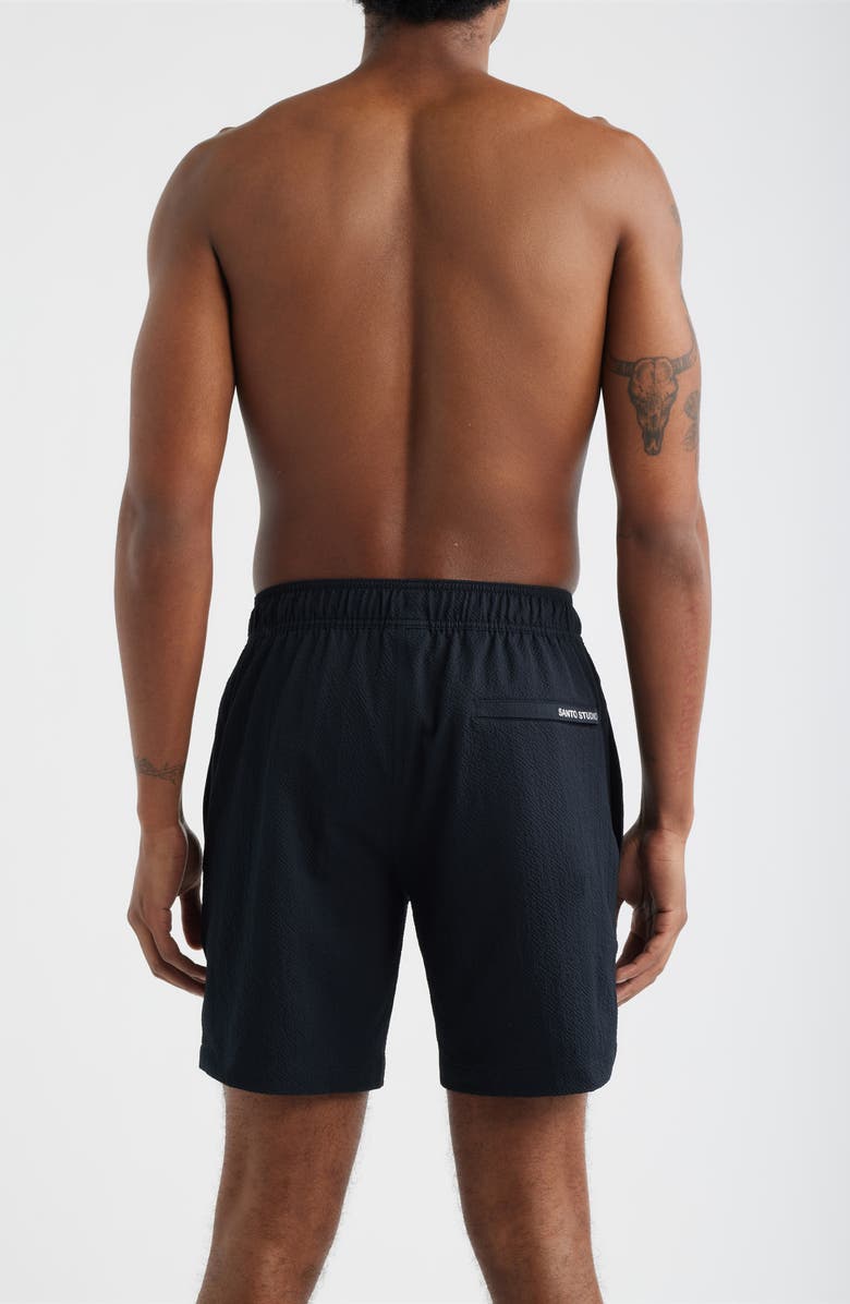 SANTO STUDIO Lido Swim Trunks, Alternate, color, Black