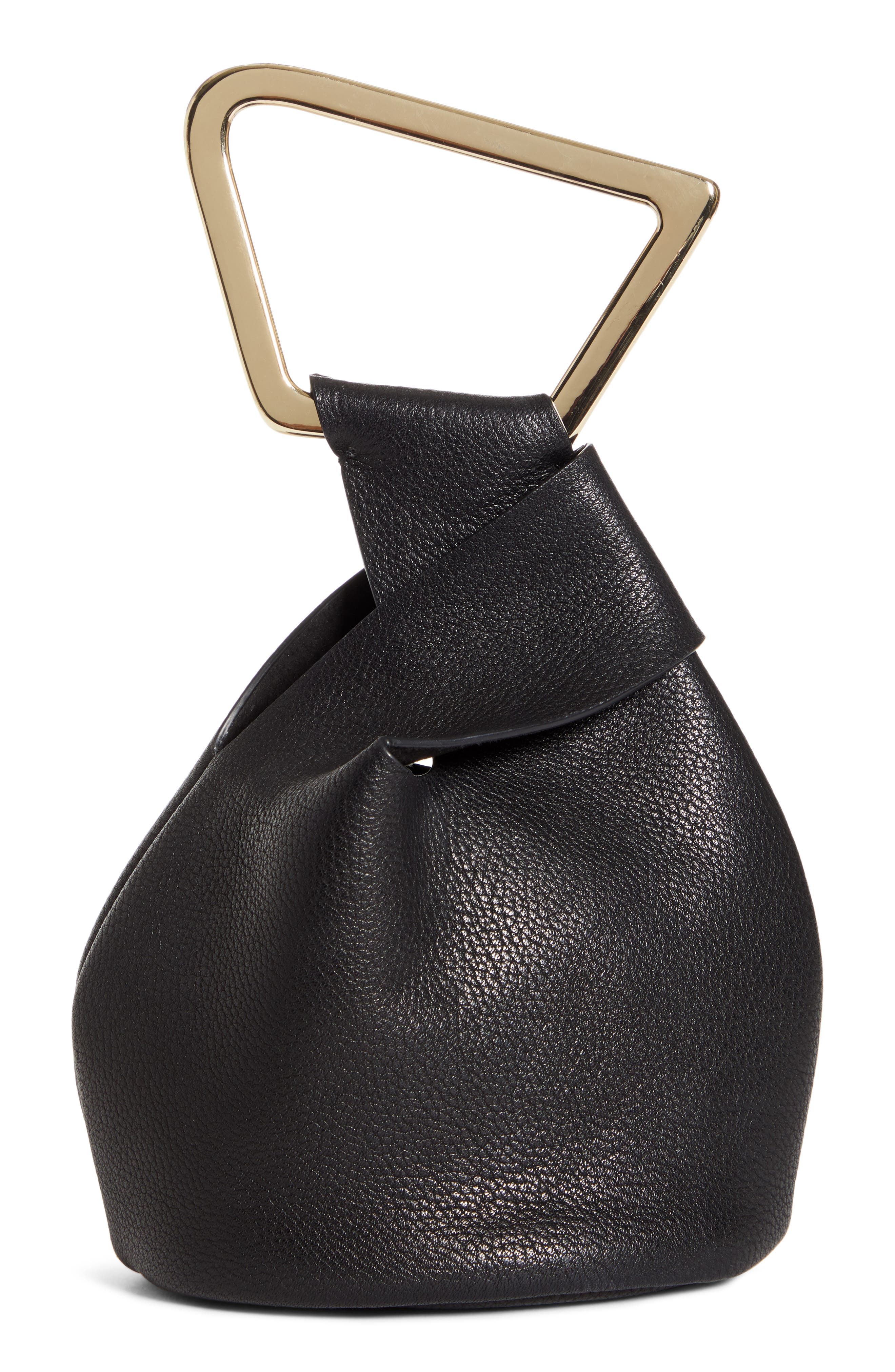 Cult Gaia Mini Astraea Leather Tote, Alternate, color, 