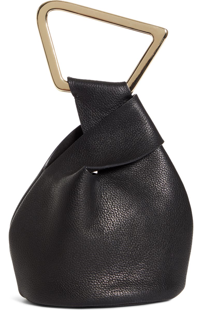 Cult Gaia Mini Astraea Leather Tote, Alternate, color,