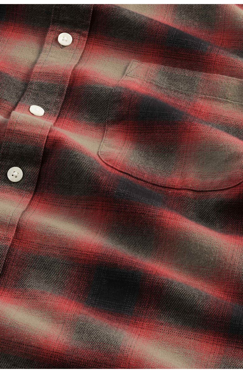 NN07 Deon 5465 Organic Cotton Button-Up Shirt, Alternate, color, Red Check