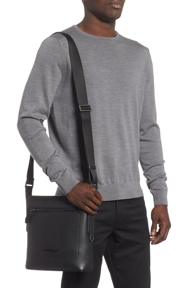 FERRAGAMO Salvatore Ferragamo Firenze Leather Crossbody Bag, Alternate, color,