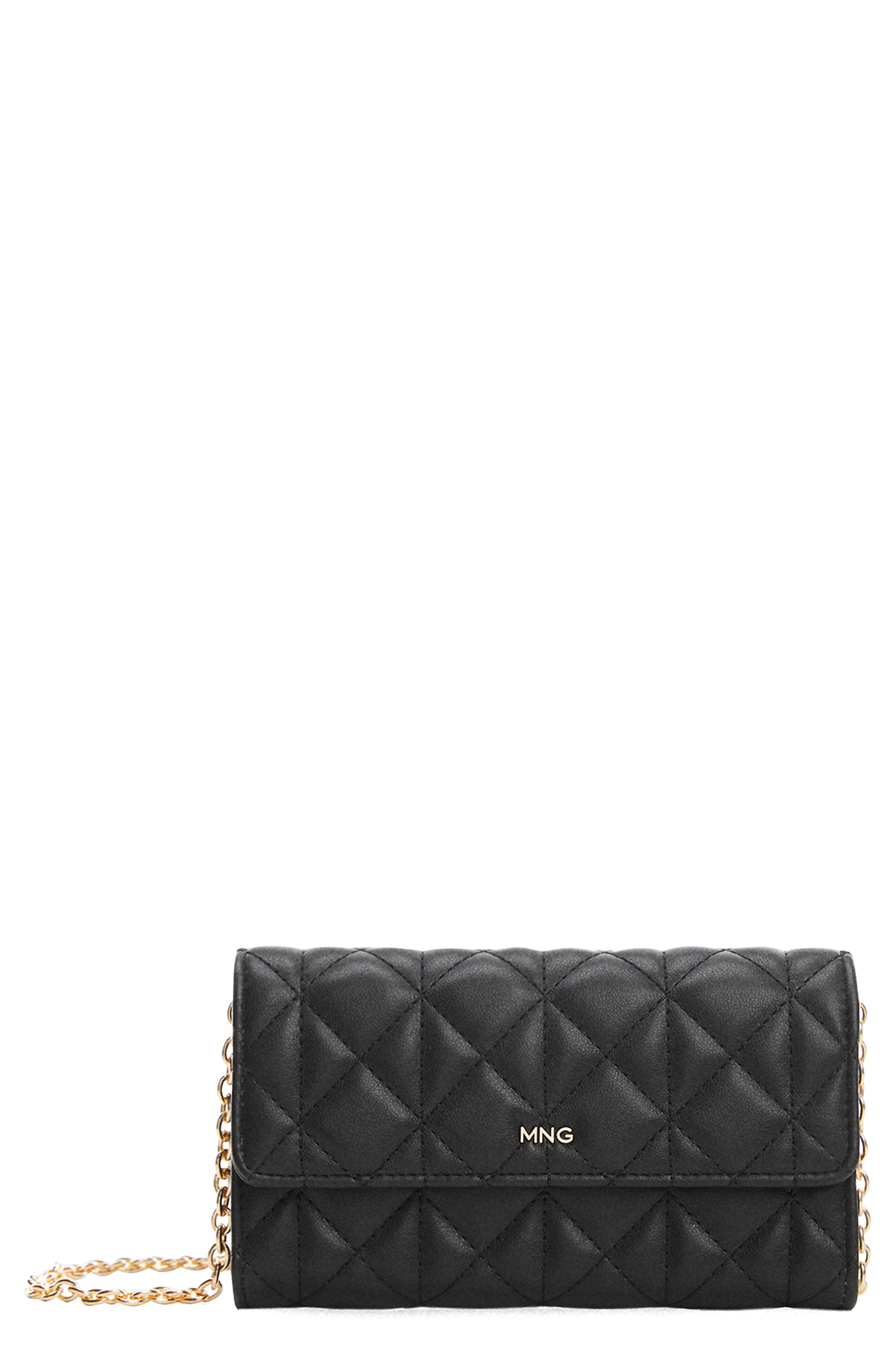 MANGO Quilted Crossbody Bag, Main, color, 