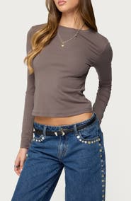 EDIKTED Kiyan Long Sleeve T-Shirt