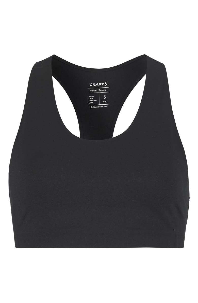 Craft Collective Padded Sports Bra, Main, color, Black
