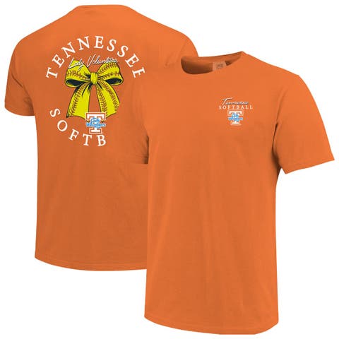 Women's Image One  Tennessee Orange Tennessee Volunteers Comfort Colors Softball Bow T-Shirt