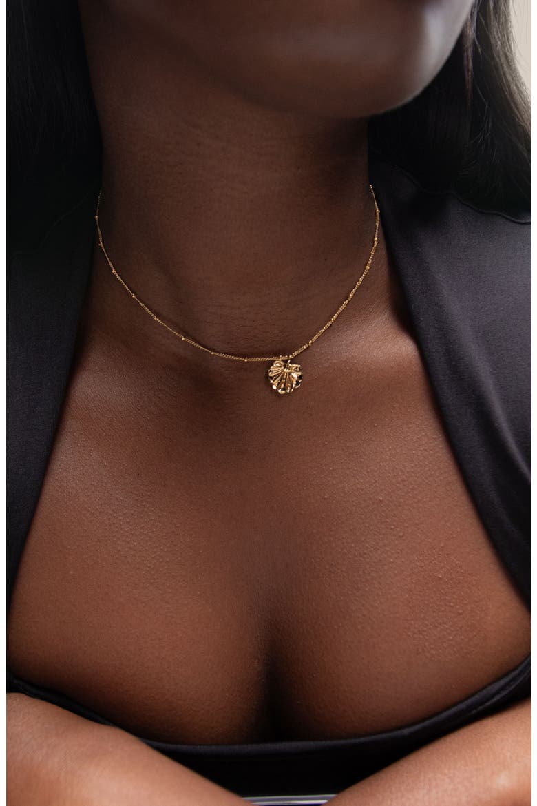 Stella Beaded Choker Necklace in Gold, Alternate, color, Gold