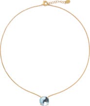 Marco Bicego Jaipur 18k Gold Blue Topaz Pendant Necklace