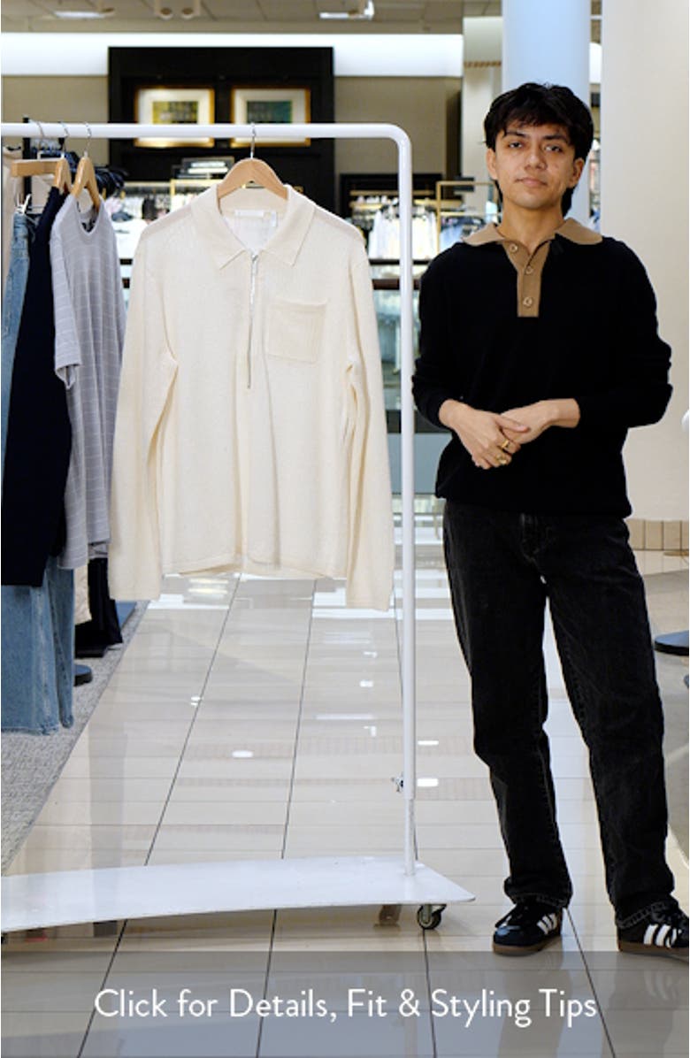 Half Zip Linen Sweater, sales video thumbnail