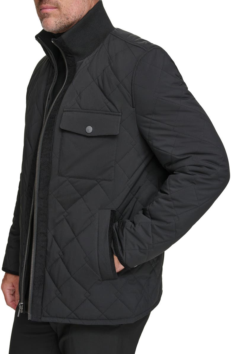 Andrew Marc Amberg Water Resistant Jacket, Alternate, color, Black