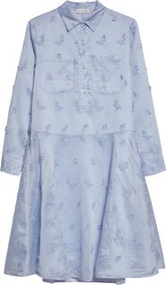 Altuzarra Carmel Embroidered Long Sleeve Shirtdress