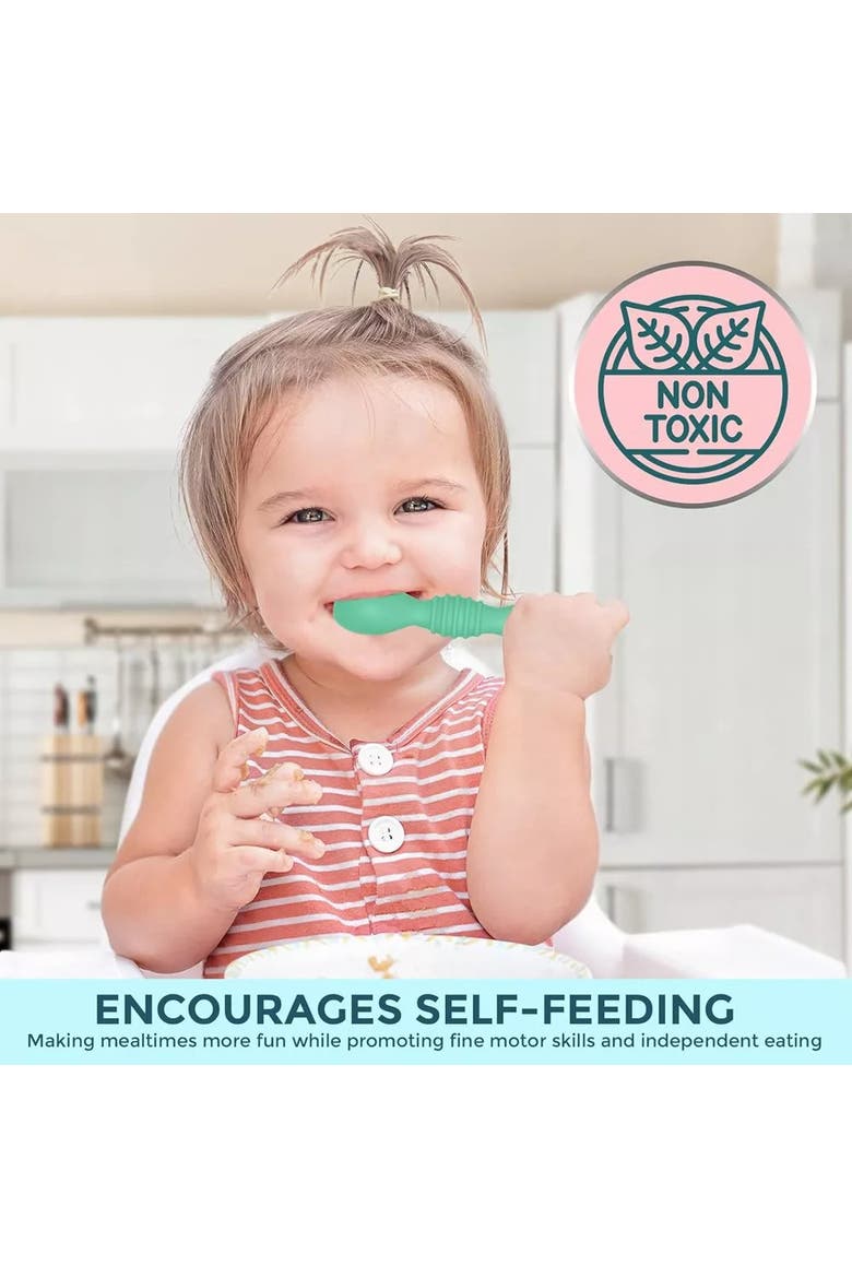 Baby Feeding Spoon Set 6-Piece, Alternate, color, Multicolor