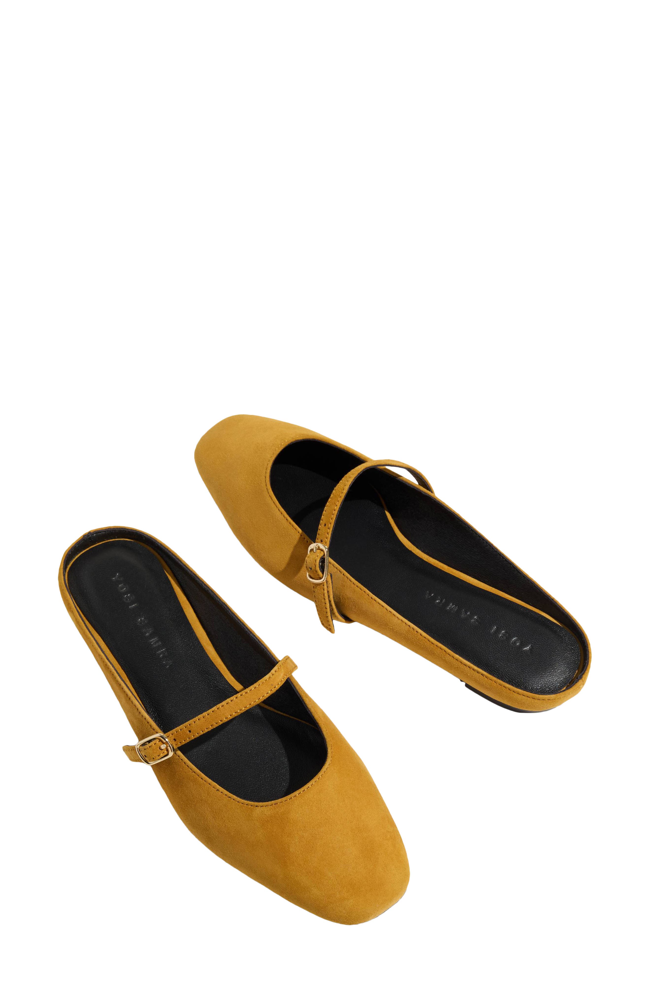 Lily Flat Mule, Alternate, color, OCHRE