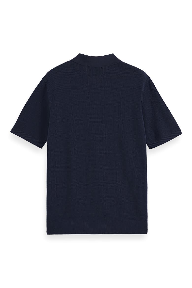 Structured Knit Cotton Polo, Alternate, color, SKY CAPTAIN
