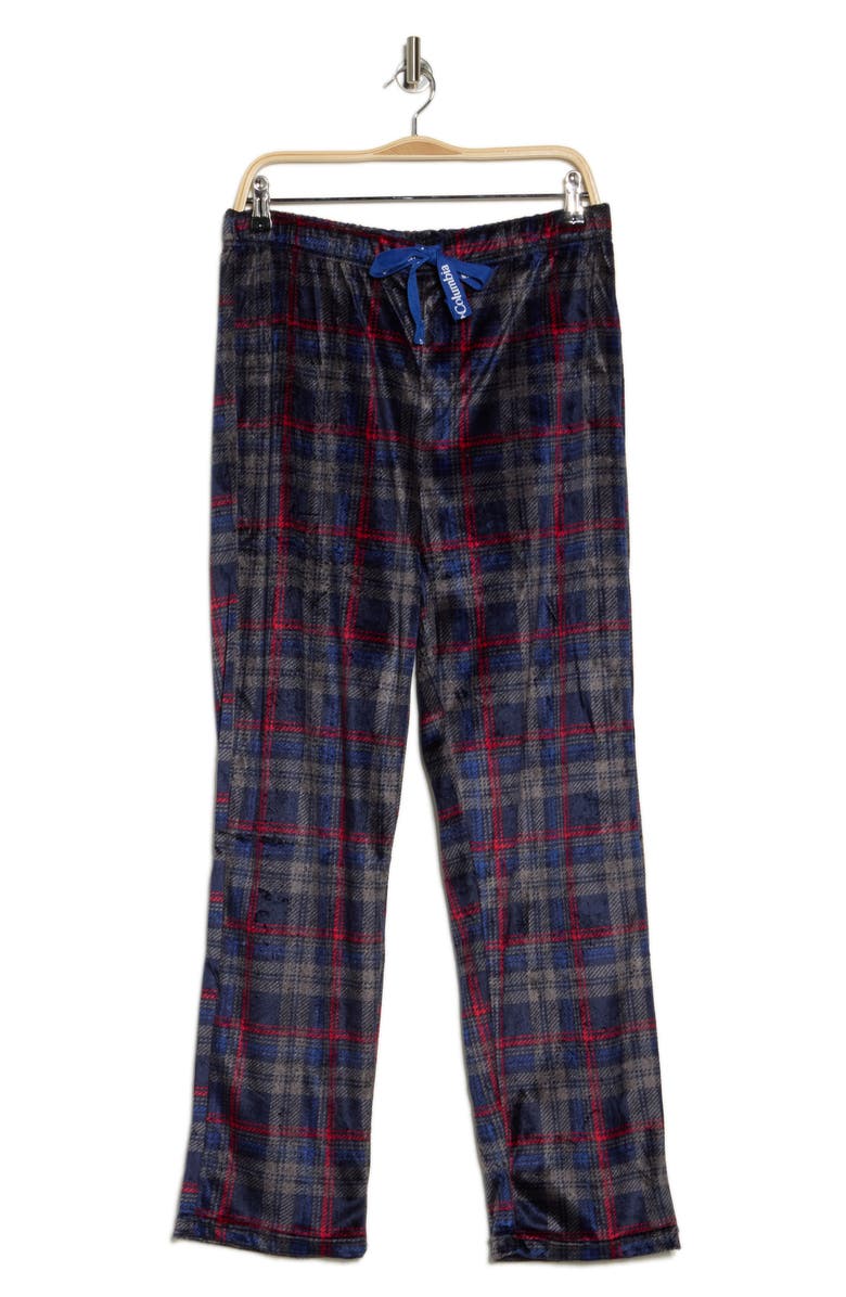 Columbia Brushed Flannel Pajama Bottoms, Alternate, color, Teton Plaid Collegiate Navy