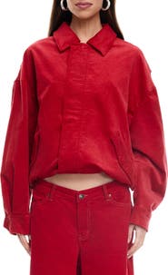 LIONESS Kenny Oversize Corduroy Bomber Jacket
