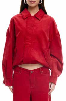 LIONESS Kenny Oversize Corduroy Bomber Jacket