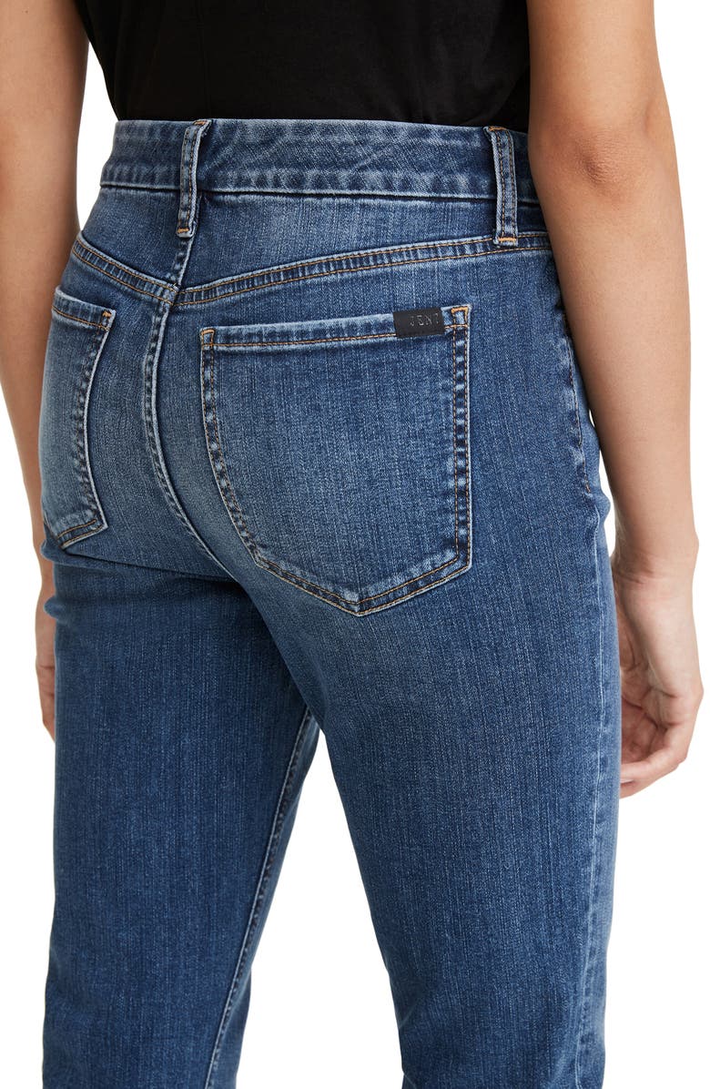 JEN7 by 7 For All Mankind JEN7 High Waist Chew Hem Ankle Straight Leg Jeans, Alternate, color, 