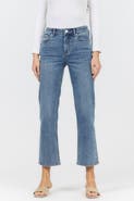 Dear John Anika Mid Rise Ankle Straight Jeans