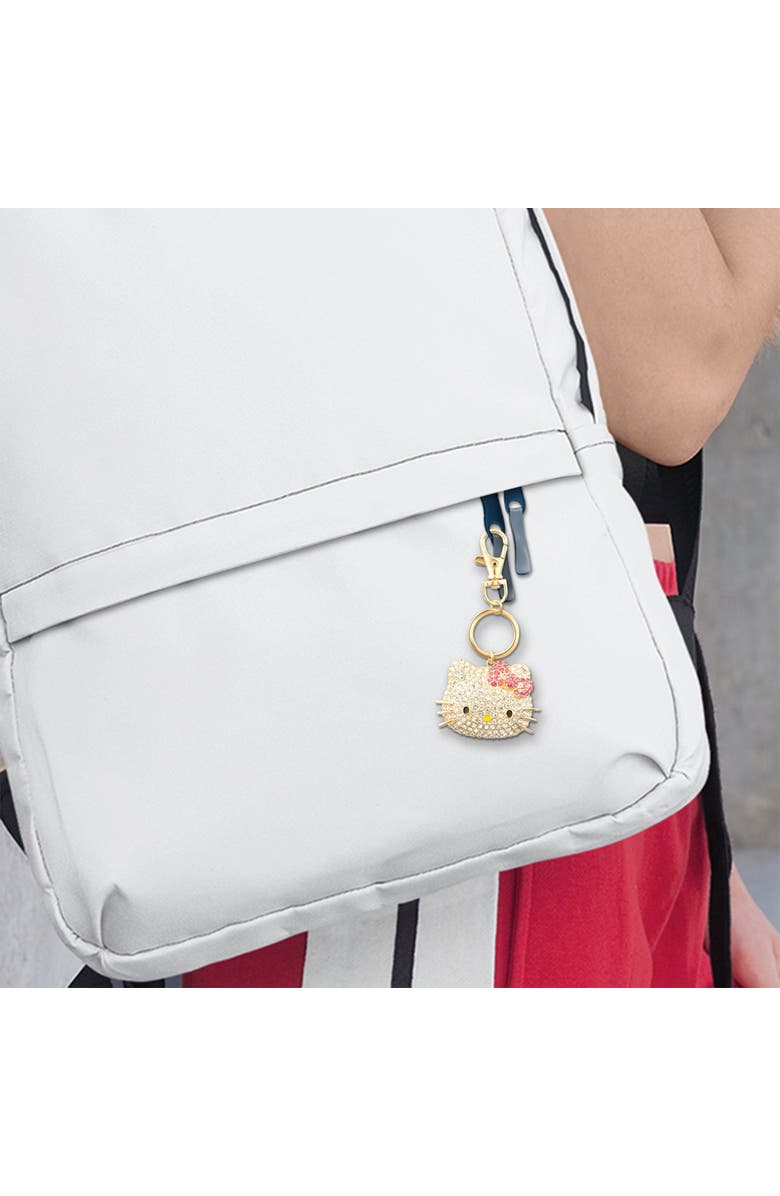 Hello Kitty Pave Hello Kitty Face 3D Bling Keychain, Alternate, color,