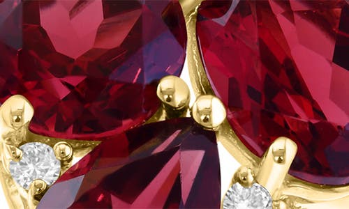 Effy Garnet & Diamond Ring In Red