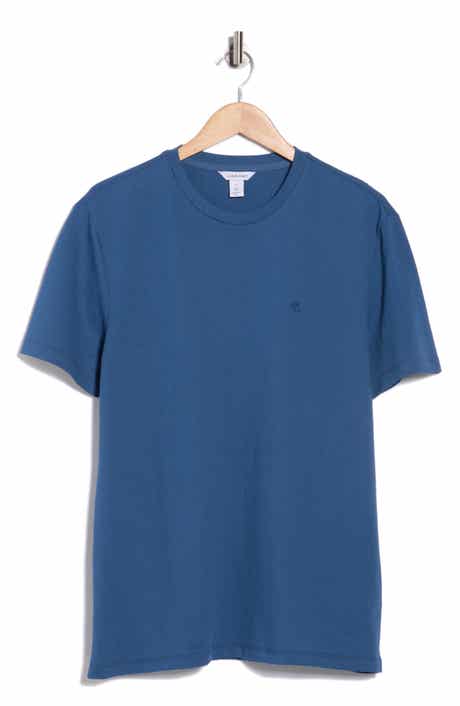 Calvin Klein Popcorn Pique Cotton Blend T-Shirt