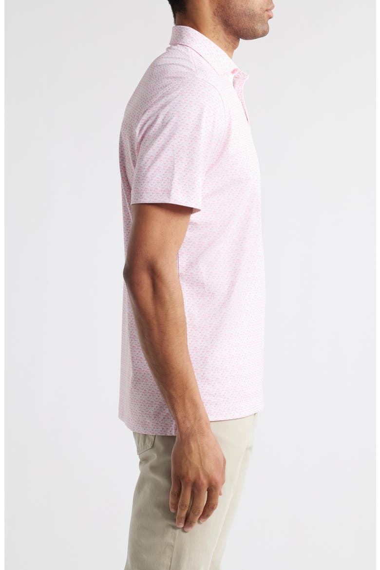 Flock Yeah Flamingo Print PREP-FORMANCE Golf Polo, Alternate, color, AZALEA
