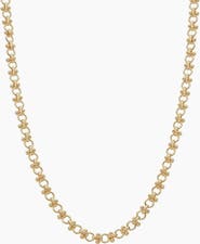 Bearfruit Jewelry 14k Gold Plated Lattice Chain Necklace Gift Idea