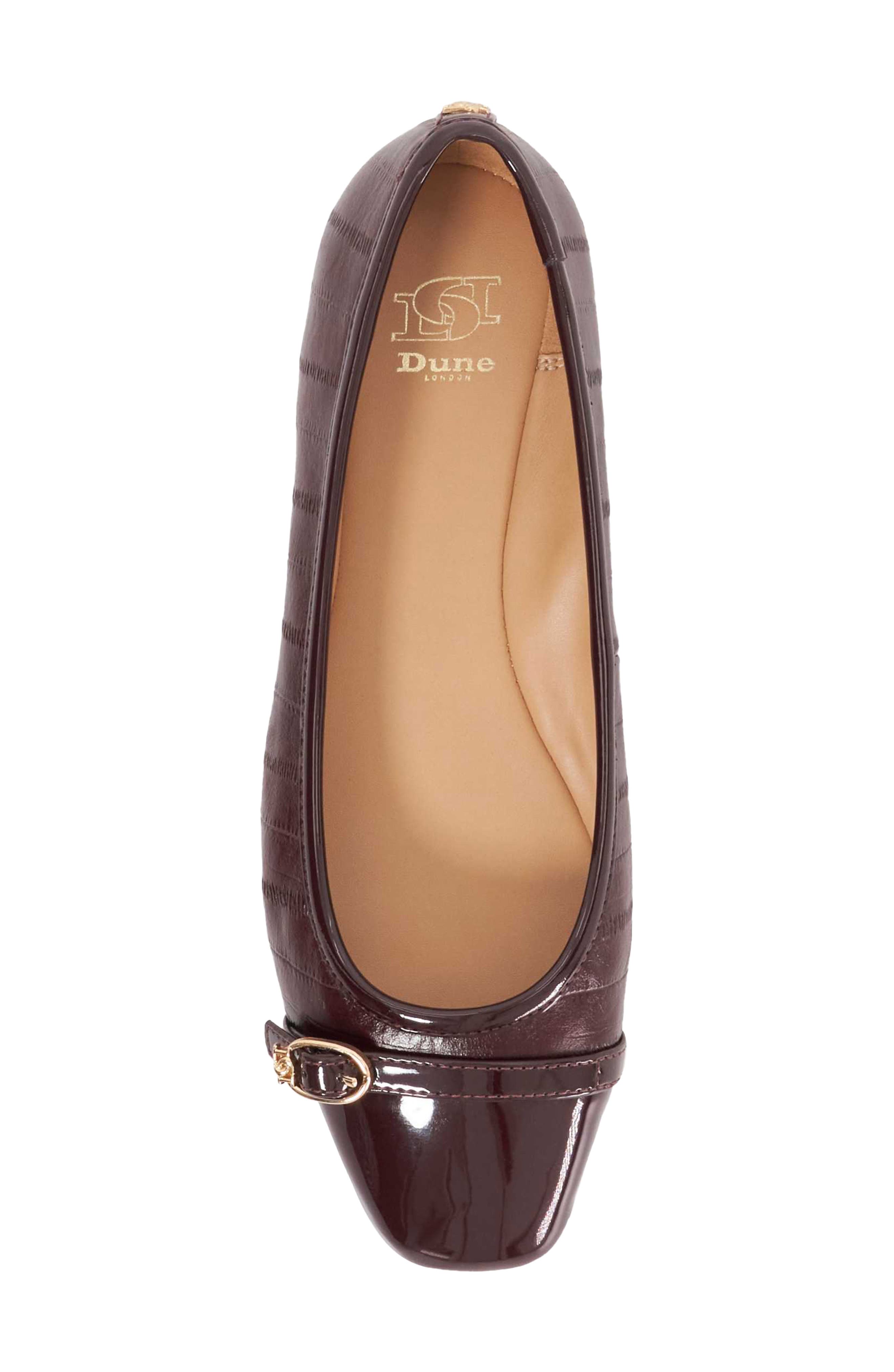 Habitats Square Toe Ballet Flat, Alternate, color, BURGUNDY