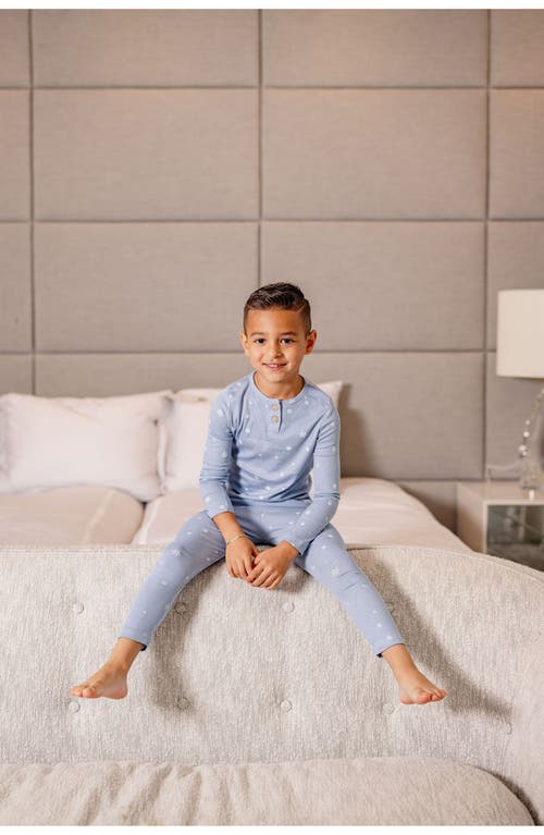 Pouf Boys Snowflake Pj In Blue