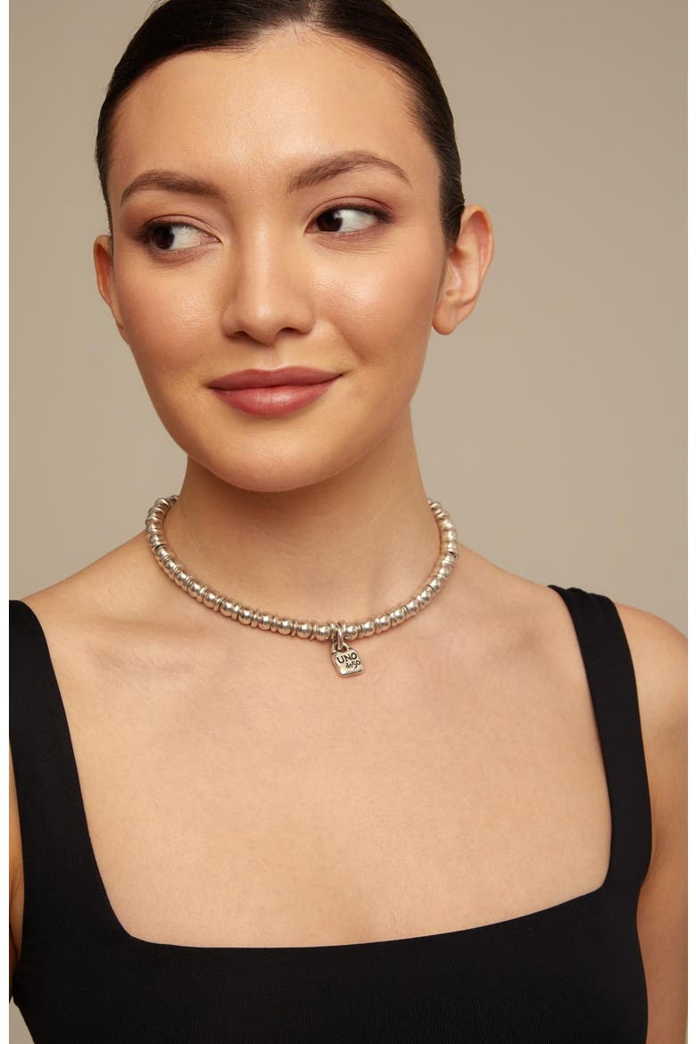 The Padlock Necklace, Alternate, color, Silver