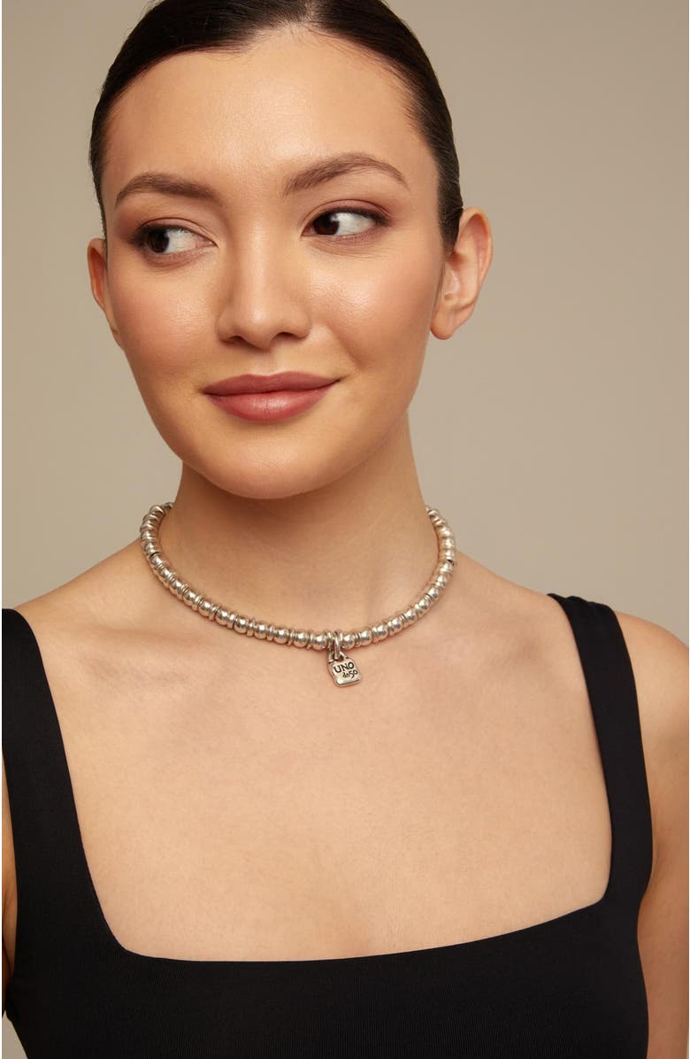 UNODE50 The Padlock Necklace, Alternate, color, Silver