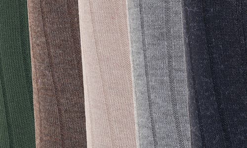 Original Penguin Assorted 5-pack Rib Dress Socks In Black
