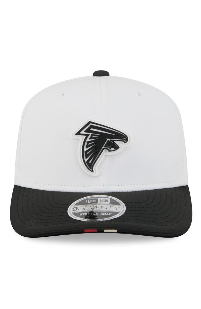 New Era Men's New Era  White/Black Atlanta Falcons 2025 NFL Training Camp 9SEVENTY Adjustable Hat, Alternate, color, 