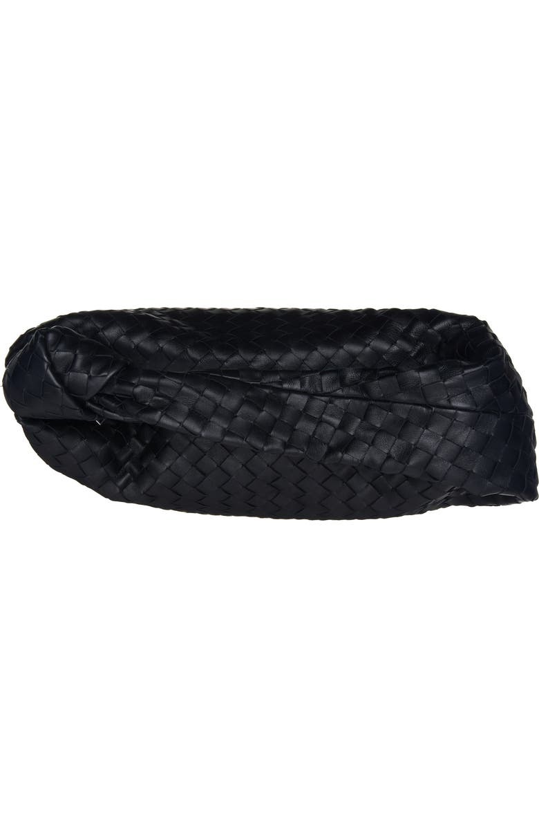 Bottega Veneta Jodie Leather Hobo Bag, Alternate, color, 8425 Black-Gold