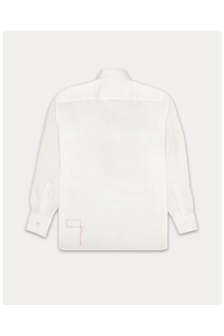 Frederique Poplin with Pipings Shirt, Alternate, color, White