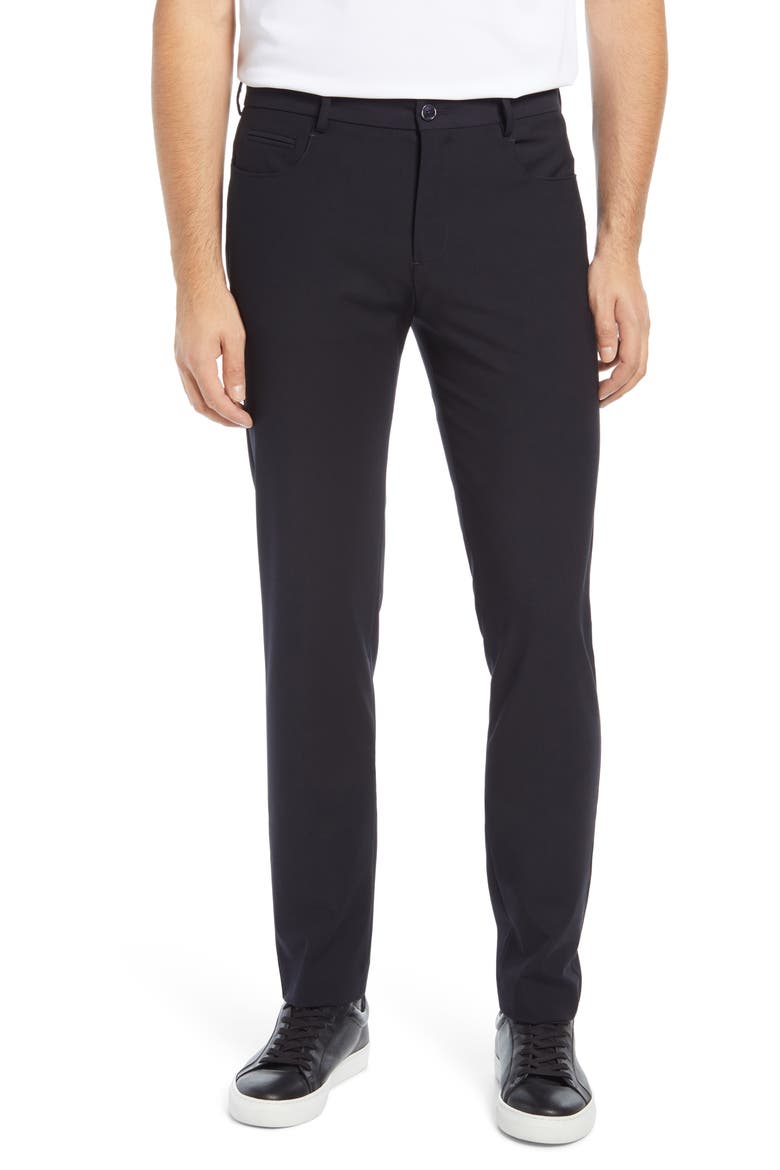 Solid Stretch Pants, Main, color, MIDNIGHT