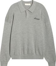 Fear of God Essentials Signature '90s Merino Wool Polo Sweater
