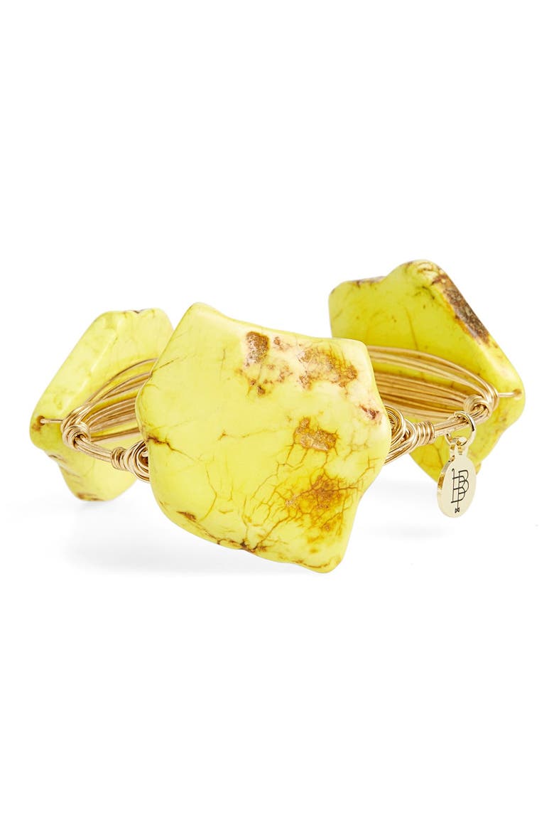 Medium Stone Bracelet, Alternate, color, YELLOW