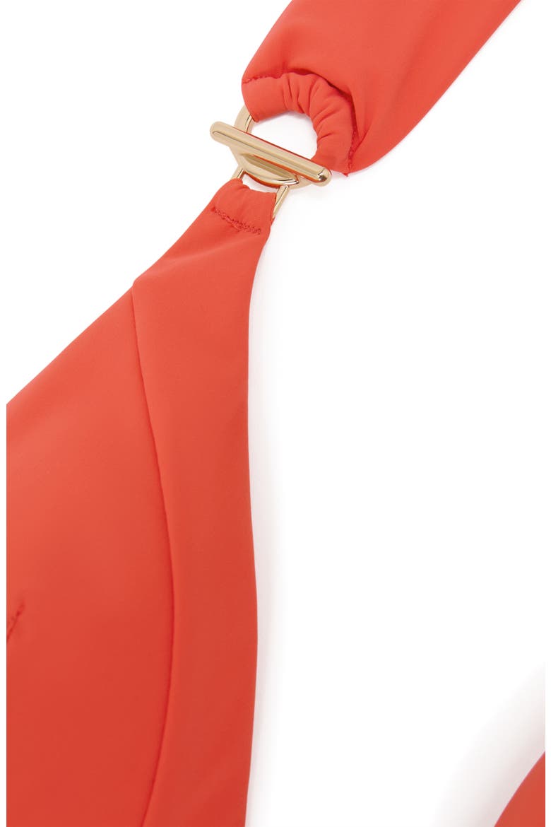 Delta One-Piece Swimsuit, Alternate, color, CORAL ORANGE