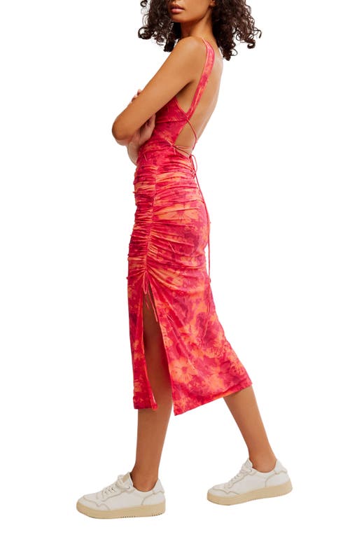 FREE PEOPLE FREE PEOPLE TAKE ME AWAY MESH MIDI DRESS