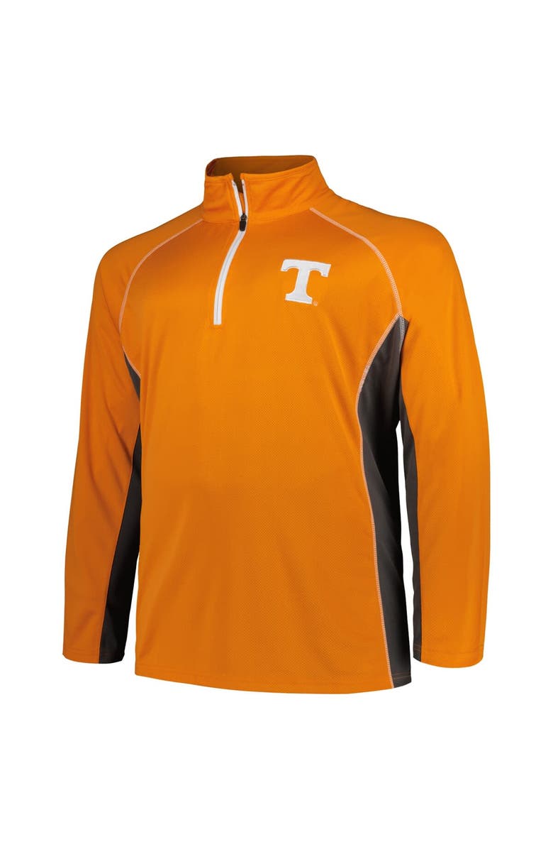 PROFILE Men's Profile Tennessee Orange Tennessee Volunteers Big & Tall Quarter-Zip Raglan Jacket, Alternate, color, 