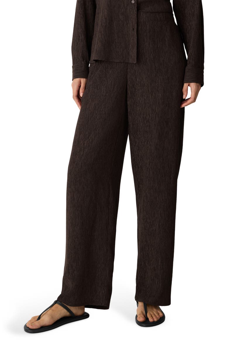 Textured Straight Leg Pants, Main, color, TRUFFLE