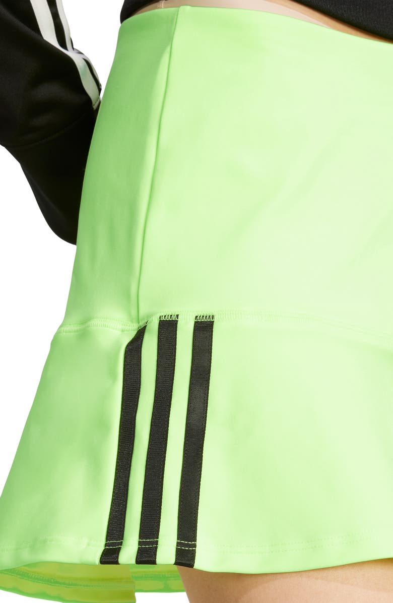adidas Adicolor Interlock 3-Stripe Miniskirt, Alternate, color, Signal Green